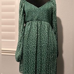 Green Floral Dress